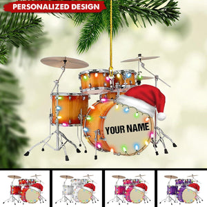 2024 New Release Personalized Drum Christmas Ornament-Gift For Drum Lovers