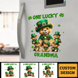 Saint Patrick Day - Personalized Bear Grandma Sticker Decal