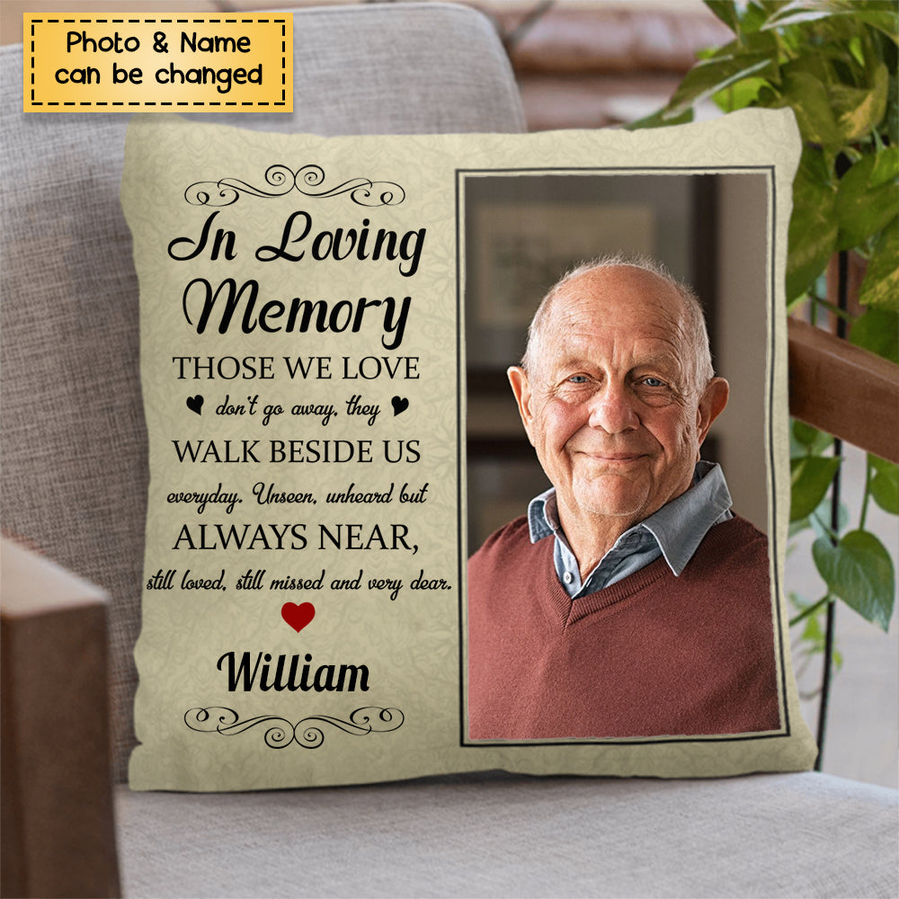 In Loving Memory - Personalized Memorial Pillow