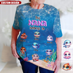 Gift For Grandma This Grandma Belongs To All-over 3D T-Shirt