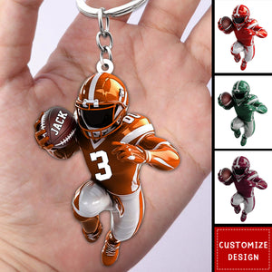 American Football Personalized Keychain - Gift For American Football Lovers