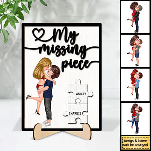 My Missing Piece - Personalized 2-Layer Wooden Plaque