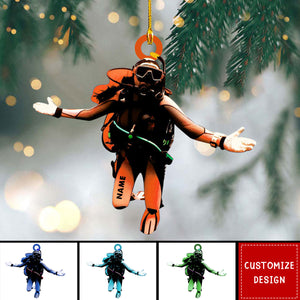 Personalized Diver Christmas Ornaments - Gift For Diving Lovers - 2024 New Release