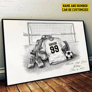 Personalized Class Soccer Team Poster-Poster Gift For Soccer Team Members