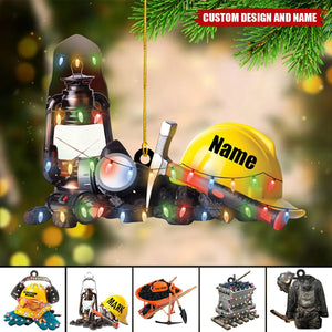 2024 New Release - Personalized  Coal Mining Equipment Ornament ,Gifts for Coal Miner