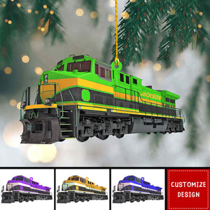 Personalized Train Christmas Ornament Gift For Railroader-2024 New Release