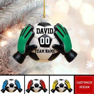 Personalized Goal Keeper Christmas Ornament Gift for Soccer Lover-2024 New Release