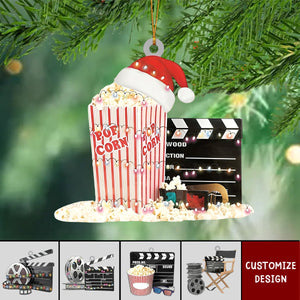 2024 New Release Personalized Film Clapboard Christmas Ornament, Christmas Gift For Watching Movie Lover