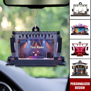 Personalized Music festivals/Concert Car Ornament-Gift For Music Lovers