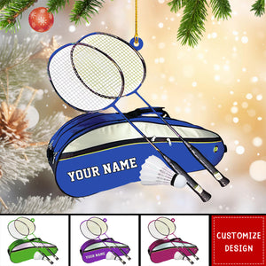 2024 New Release Personalized Badminton Christmas Ornament - Gift For Badminton Lover