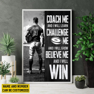 Personalized Rugby Boy Canvas Poster - Gift For Rugby Lovers