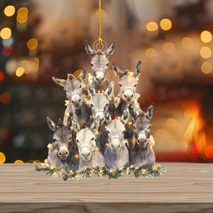 2024 New Release-Donkey Christmas Ornament-Gift for Donkey Lover