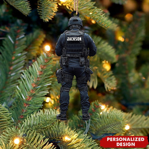 Personalized Police Ornament-Gift for Dad,Husband-2024 New Release