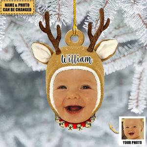 Custom Photo - Lovely Reindeer Ornament