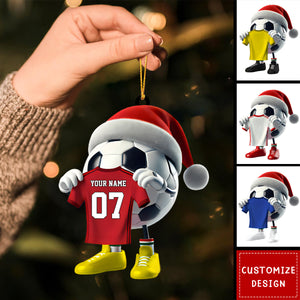 Personalized Soccer Christmas Ornament Gift For Soccer Lovers-2024 New Release