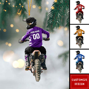 Motocross Personalized Christmas Ornament- Gift For Racing Lovers - 2024 New Release