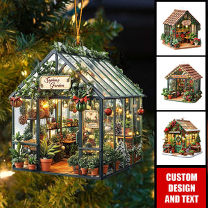 Personalized Greenhouse Christmas Ornament Gift For Plant Lover,Gardener-2024 New Release