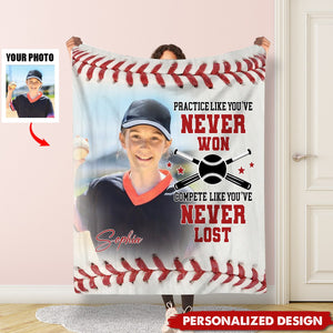 The Best Motivation Always Comes From Within-Personalized Baseball Blanket - Gift For Baseball Lovers