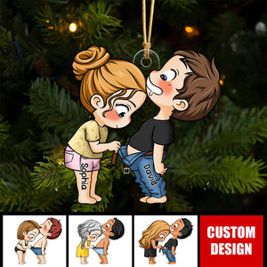 2024 New Release - Personalized Couple Doll Christmas Ornament - Gift For Husband Wife, Anniversary