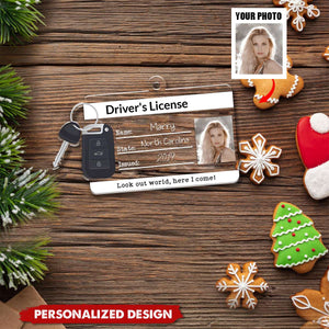 2024 New Release Personalized New Driver Ornament,Drivers License Ornament,Drivers Permit Christmas Ornament