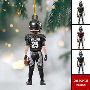 Personalized Kid American Football Ornaments -Gifts For American Football Lovers - 2024 New Release