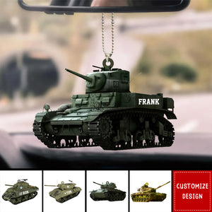 Personalized Tank Car Ornament Gift For Tank Lover