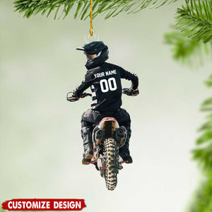 Personalized Motocross Christmas Ornament- Gift For Racing Lovers - 2024 New Release