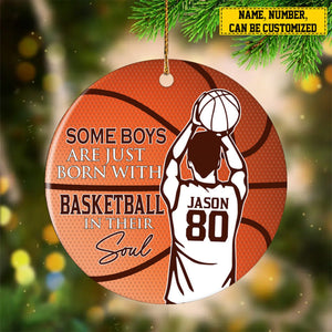 2024 New Release - Personalized Basketball Boy Christmas Ornament , Gift For Basketball Lovers