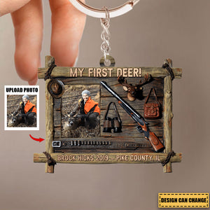 Personalized Hunting Photo Keychain - Gift For Hunting Lover