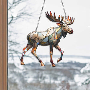 Moose Sun Catcher Ornament - Gift For Moose Lovers