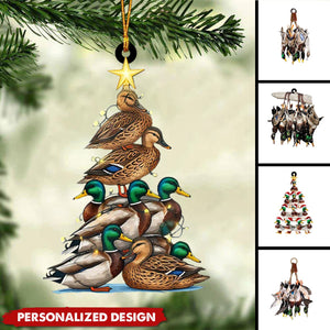 Personalized Duck Hunting Ornament-Gift for Hunting Lover-2024 New Release