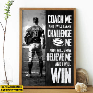 Personalized Rugby Boy Canvas Poster - Gift For Rugby Lovers