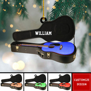 Personalized Guitar Christmas Ornament-Gift For Guitar Lover-2024 New Release