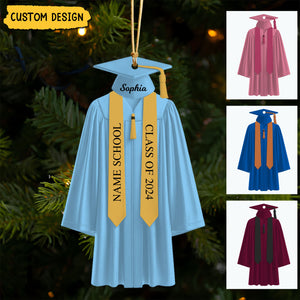 2024 New Release - Personalized Graduation Acrylic Christmas Ornament