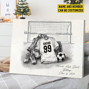 Personalized Class Soccer Team Poster-Poster Gift For Soccer Team Members