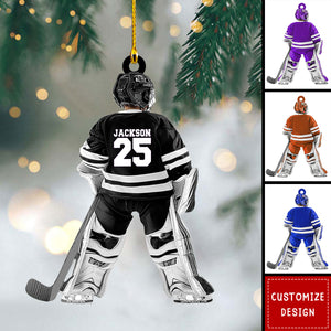 Kid Hockey Personalized Ornament - Gift For Hockey Lovers- 2024 New Release