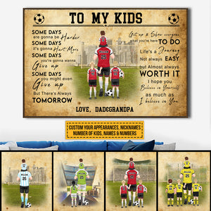 Custom Personalized Soccer Poster, Canvas, Soccer Gift, Gifts For Soccer Players, Sport Gifts For Kids, Soccer Lover Gifts