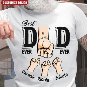 Best Dad Ever Ever - Family Personalized Unisex T-shirt