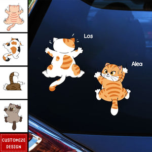 New Release-Cute Naughty Cat Decor Gift For Cat Lover Personalized Decal