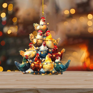 2024 New Release-Chicken Christmas Ornament-Gift for Chicken Lover