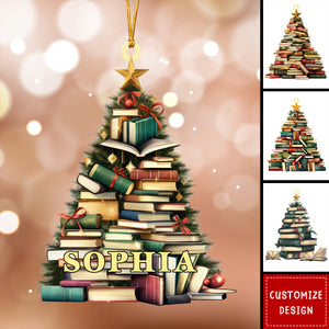 Personalized Book Acrylic Ornament - Gift For Reading Lovers - 2024 New Release