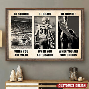 Gifts For Football Player Personalized Poster