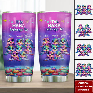 This Grandma belongs to Colorful Turtle Personalized Tumbler