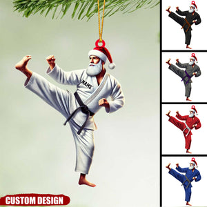 Personalized Karate,Jiu-jitsu Santa Christmas Ornament - Gift For Karate,Jiu-jitsu Lovers - 2024 New Release