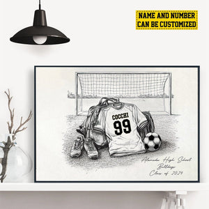 Personalized Class Soccer Team Poster-Poster Gift For Soccer Team Members