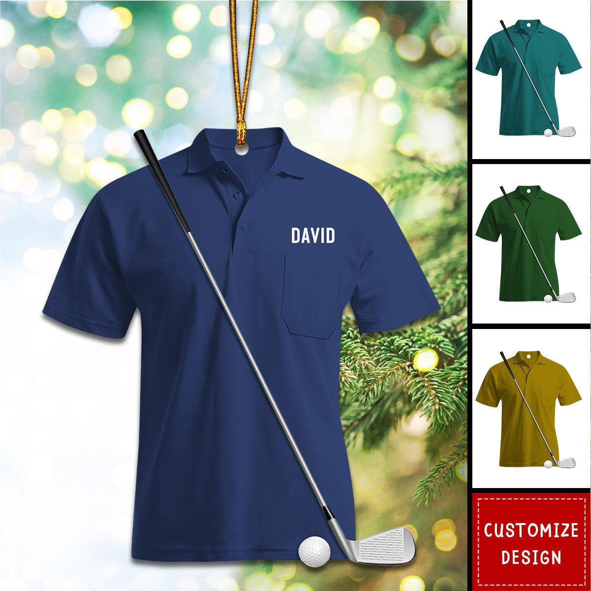 Personalized Golf Uniform Christmas Ornament, Gift For Golf Lovers - 2024 New Release