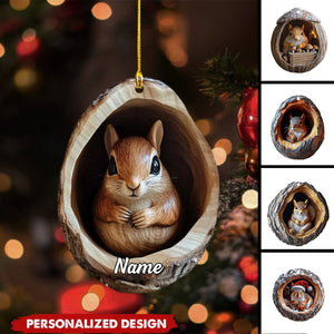 Personalized Squirrel Ornament-Gift For Squirrel Lover-2024 New Release