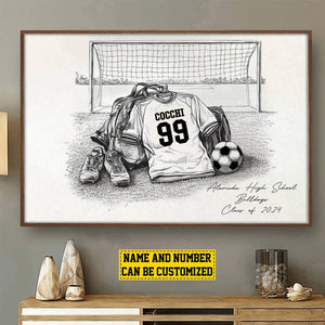 Personalized Class Soccer Team Poster-Poster Gift For Soccer Team Members