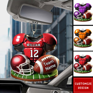 Personalized American Football Car Ornament - Gift For American Football Lovers - New Release