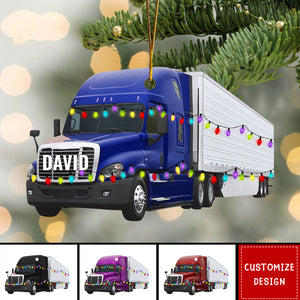 Personalized Truck Christmas Ornament Gift For Truck Lovers - 2024 New Release